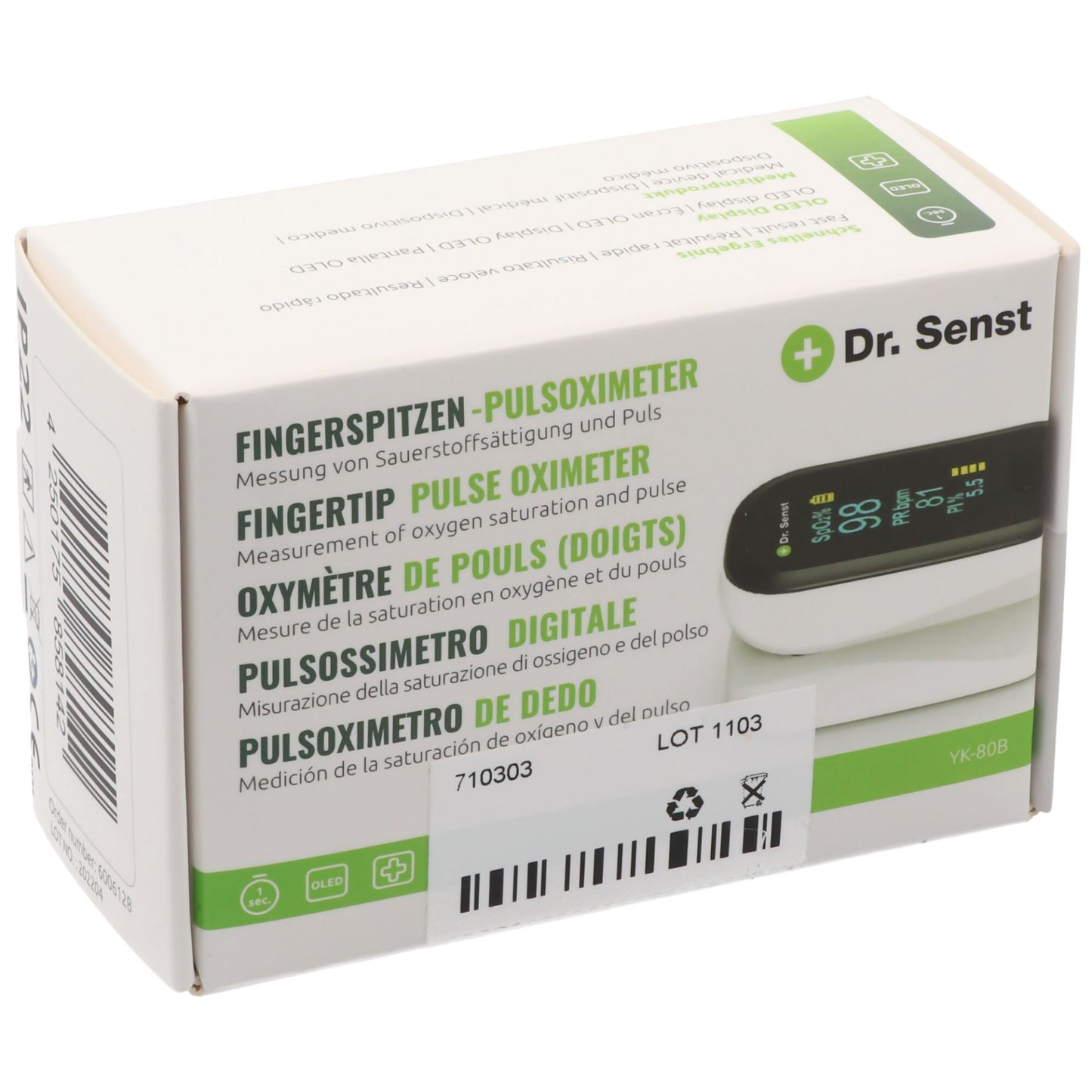 Dr. Senst® Fingerspitzen Pulsoximeter
